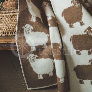 Wool blanket ,,Avytė" brown